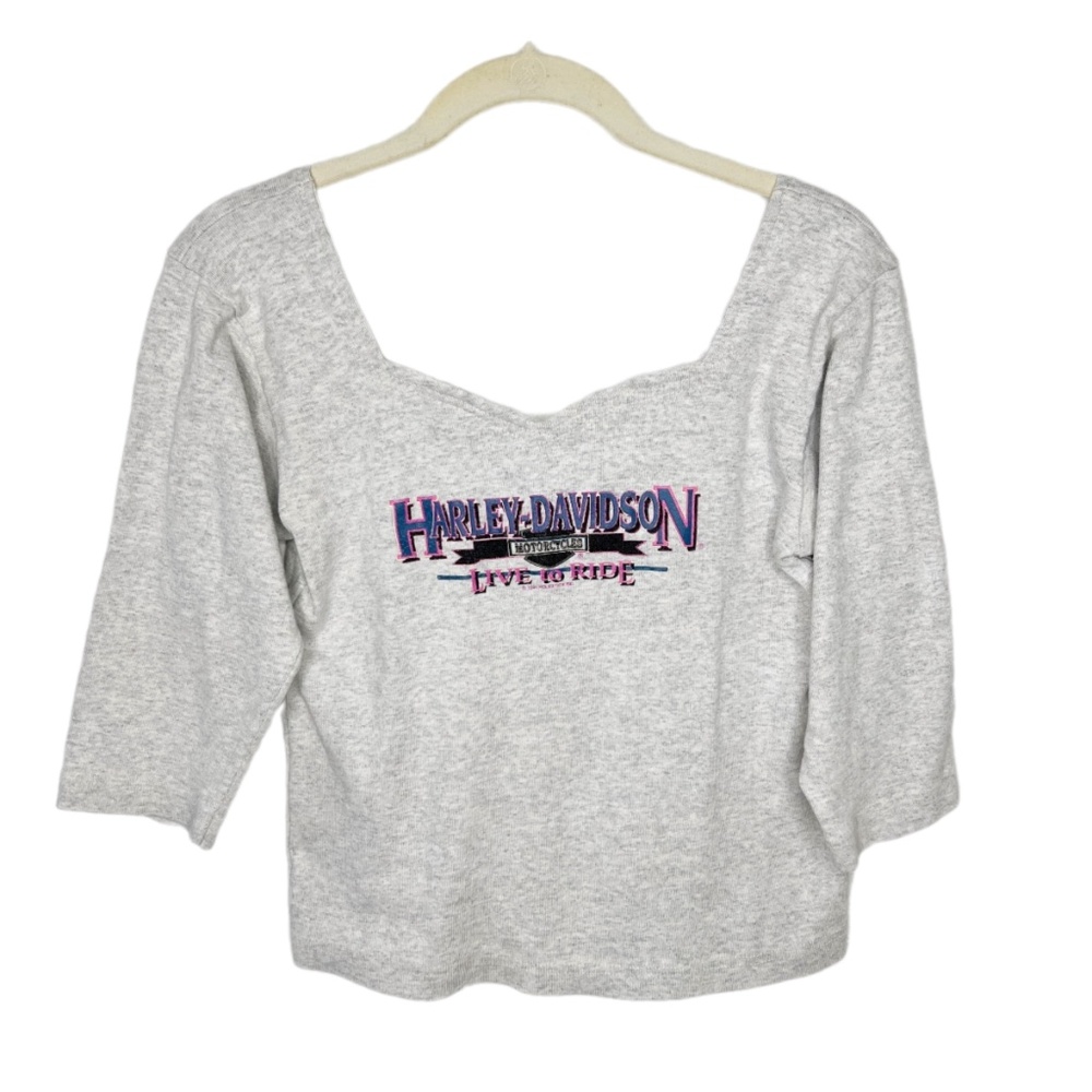 Harley Davidson | Vintage 1994 Sweetheart Neckline Live to Ride Butler